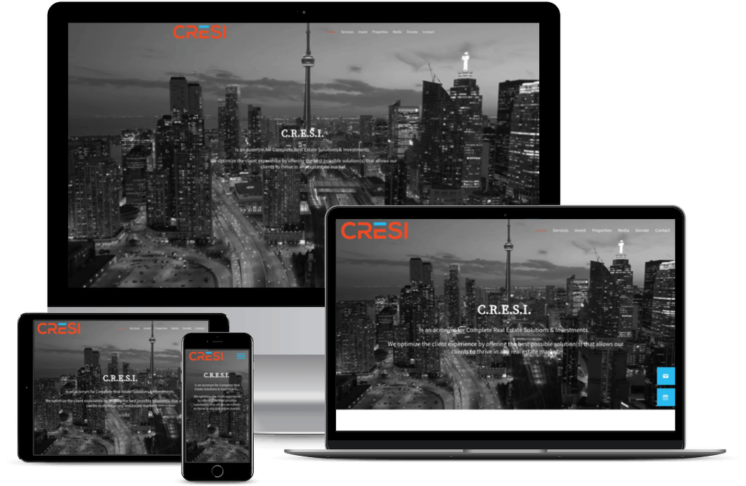 Web design portfolio - Cresi